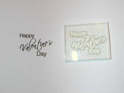 Happy Valentine's Day, little script stamp