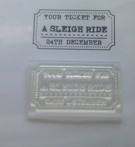 Sleigh ride ticket
