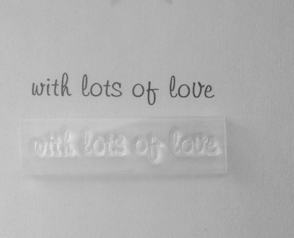 With lots of love stamp