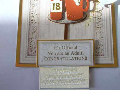 Congratulations you are an Adult! Birthday stamp
