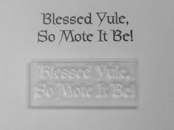 Pagan stamp, Blessed Yule, so mote it be!