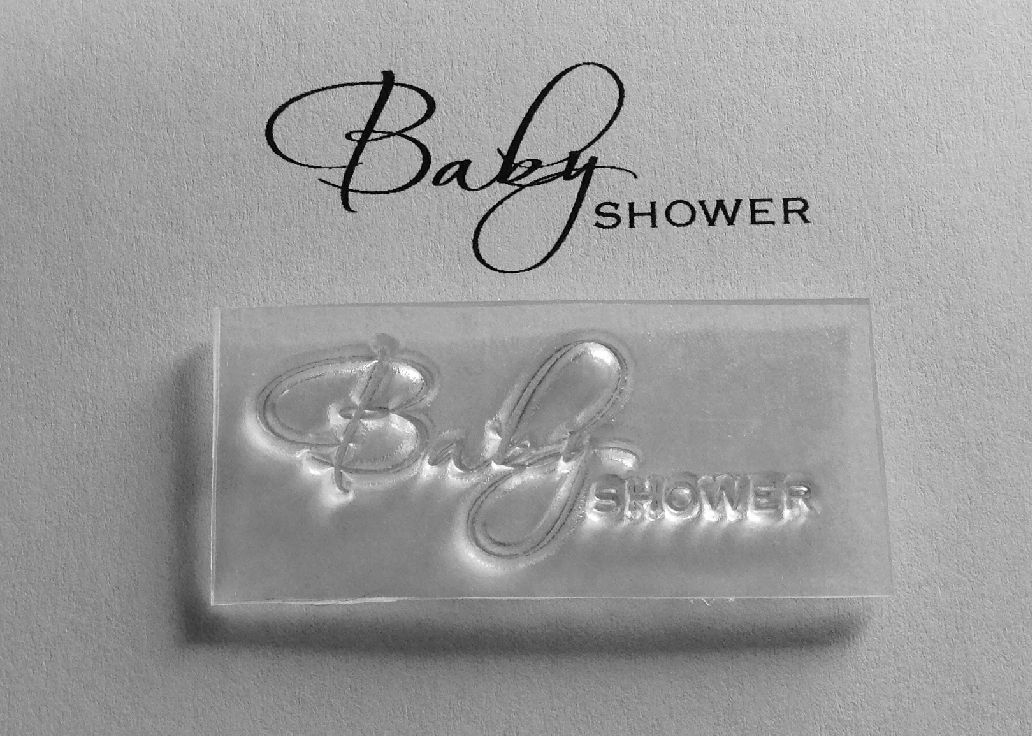 Baby Shower script stamp