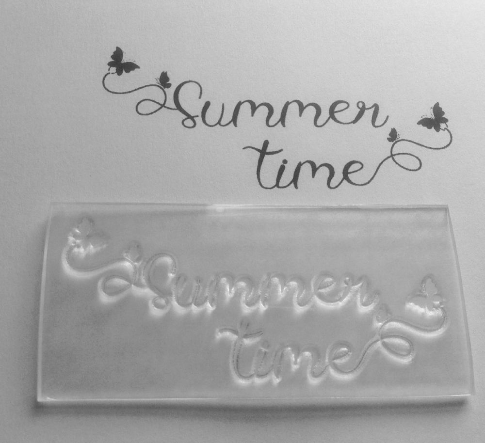 Summer time butterflies stamp