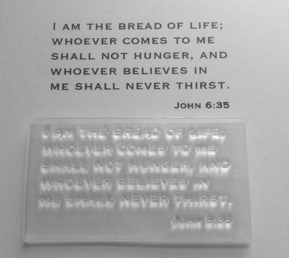 I am the bread of life John 6:35 stamp