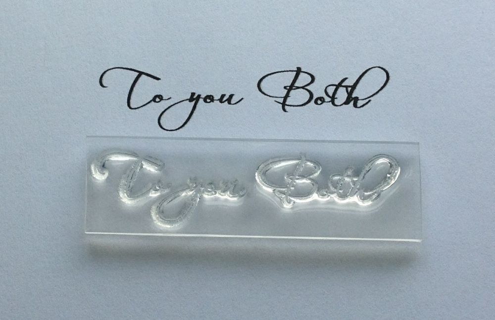 To you Both script stamp