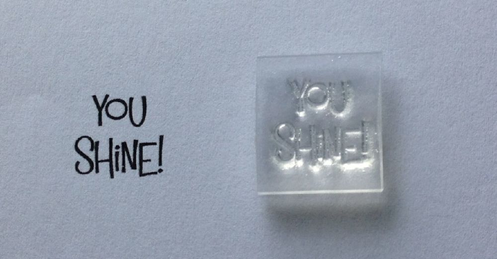 You Shine! Little Words stamp