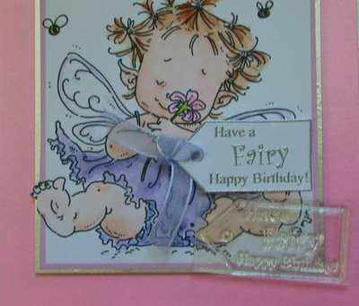 Tag stamp, Have a Fairy Happy Birthday!