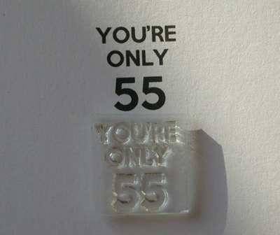 You're only 55 for Keep Calm stamp