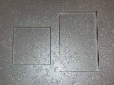 Acrylic blocks 5cm x 5cm and 5cm x 8cm