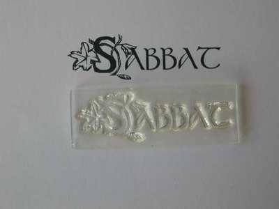 Sabbat, decorative text stamp