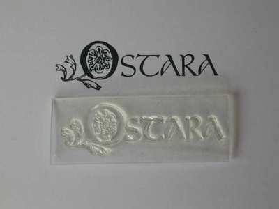 Ostara, decorative text stamp