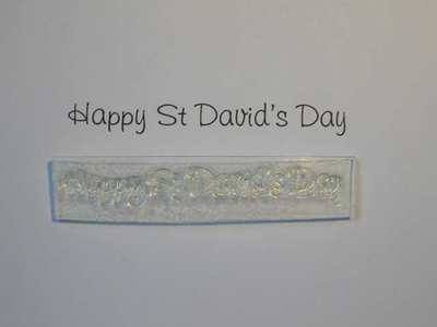 Happy St David's Day stamp
