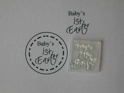 Baby's 1st Easter, stamp