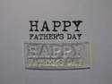 Happy Father's Day 2 line stamp, typewriter font 