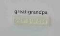 Great-grandpa, stamp 1