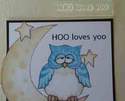 HOO loves yoo, owl stamp