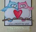 I give a HOOT for you! owl stamp