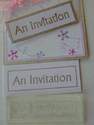 An Invitation, framed text stamp