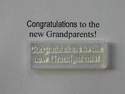 Congratulations to the new Grandparents! stamp