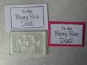 To the Beary Best Dad! framed text stamp