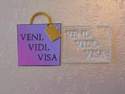 Veni, Vidi, Visa, clear stamp