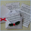 Christmas Carol Music Sheets, mini envelopes download