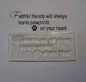 Pet Sympathy stamp, Faithful Friends