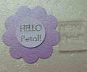 Hello Petal! Little Words stamp