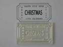 Christmas Ticket stamp, Santa Stop Here