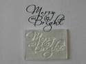 Merry & Bright Christmas stamp