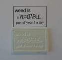 Weed is a vegetable, framed stamp