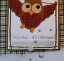Woo Hoo it's Christmas, owl text stamp