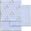 Blue embossed papers
