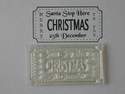 Christmas Ticket stamp to fit Tim Holtz die, Santa Stop Here