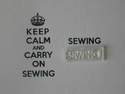 Sewing stamp for Keep Calm and Carry on