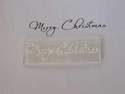 Merry Christmas script stamp