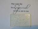 As Special as you are to me, script verse stamp