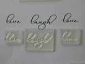 live, laugh, love, 3 clear stamps