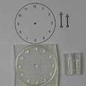 Clock Stamp, clear stamp with numbers and hands 