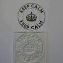 Keep Calm circle stamp