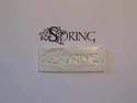 Spring, decorative text stamp