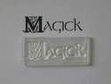 Magick, decorative text stamp