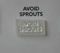 Avoid Sprouts stamp