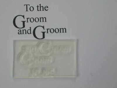 To the Groom and Groom