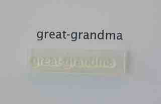 Great-grandma, stamp 1