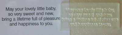 New Baby verse, 4 line
