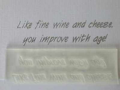 Like fine wine & cheese