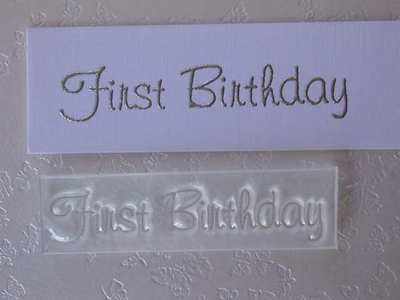 First Birthday, stamp
