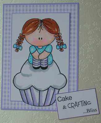 Cake & Crafting... Bliss, framed stamp