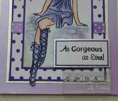 As Gorgeous as Ever! rubber stamp
